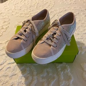 Gianni Bini Blush Sparkly Sneakers